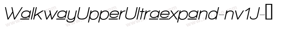 WalkwayUpperUltraexpand-nv1J字体转换