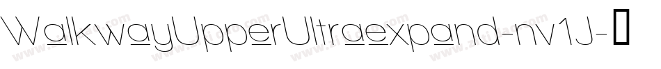WalkwayUpperUltraexpand-nv1J字体转换