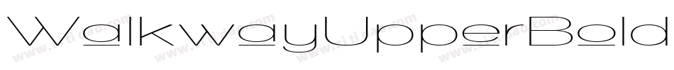 WalkwayUpperBoldRevoblique-vA2D字体转换