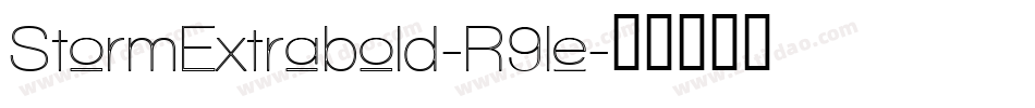 StormExtrabold-R9le字体转换