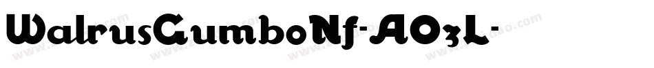 WalrusGumboNf-A0zL字体转换