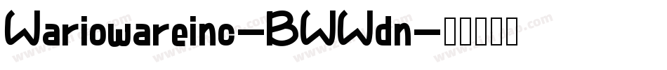 Wariowareinc-BWWdn字体转换
