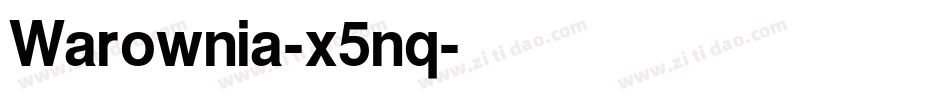 Warownia-x5nq字体转换