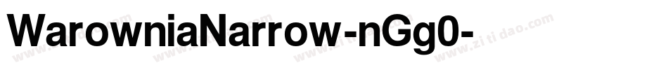WarowniaNarrow-nGg0字体转换