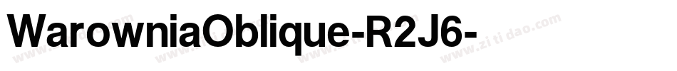 WarowniaOblique-R2J6字体转换