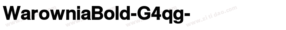 WarowniaBold-G4qg字体转换