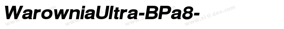 WarowniaUltra-BPa8字体转换