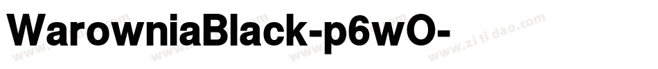 WarowniaBlack-p6wO字体转换