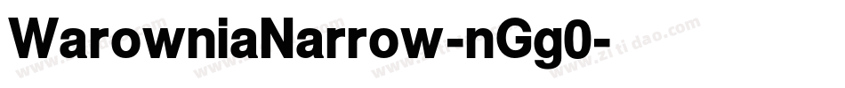 WarowniaNarrow-nGg0字体转换
