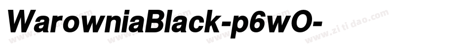 WarowniaBlack-p6wO字体转换