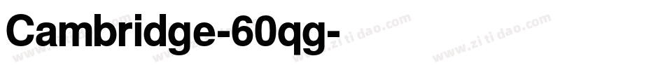 Cambridge-60qg字体转换