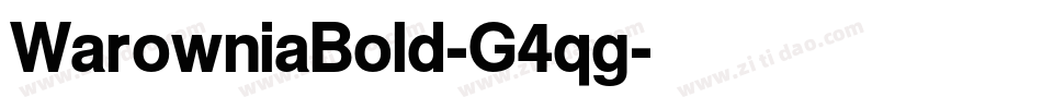 WarowniaBold-G4qg字体转换
