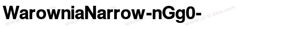 WarowniaNarrow-nGg0字体转换