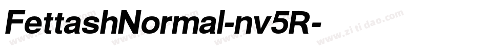 FettashNormal-nv5R字体转换