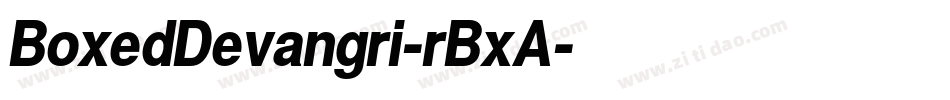 BoxedDevangri-rBxA字体转换