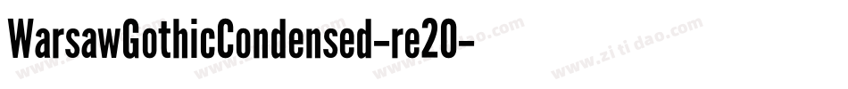WarsawGothicCondensed-re2O字体转换
