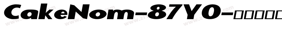 CakeNom-87Y0字体转换