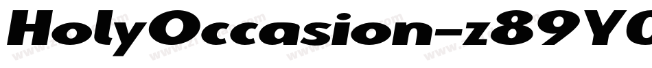 HolyOccasion-z89Y0字体转换