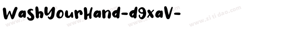 WashYourHand-d9xaV字体转换