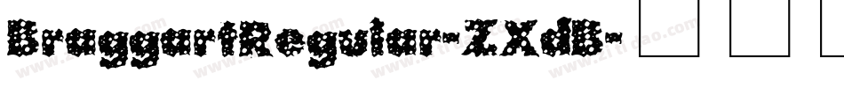 BraggartRegular-ZXdB字体转换