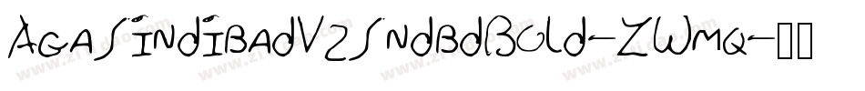 AgaSindibadV2SndbdBold-ZWmq字体转换