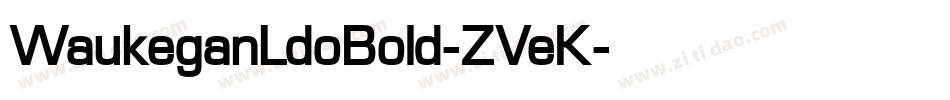 WaukeganLdoBold-ZVeK字体转换