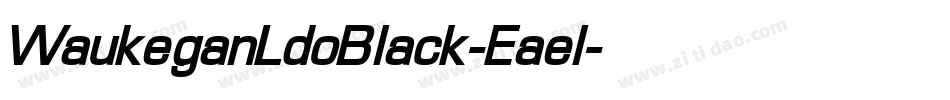 WaukeganLdoBlack-Eael字体转换