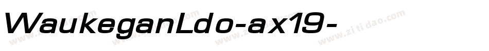 WaukeganLdo-ax19字体转换