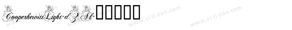 CooperhewittLight-dZAl字体转换