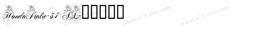 HandaItalic-37AL字体转换