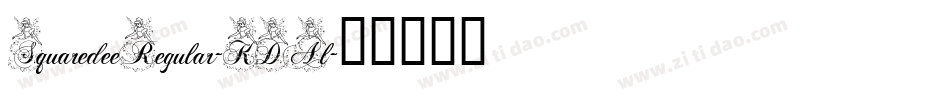 SquaredeeRegular-KDAl字体转换