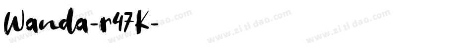 Wanda-r47K字体转换