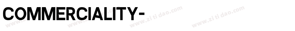 Commerciality字体转换