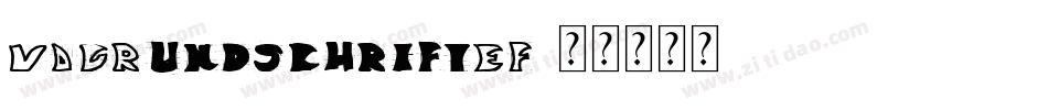 VAGRundschriftEF字体转换