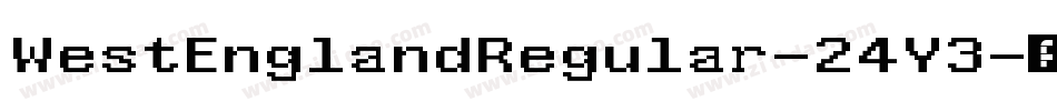 WestEnglandRegular-24Y3字体转换