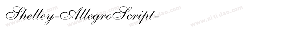 Shelley-AllegroScript字体转换