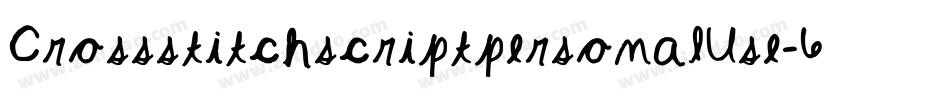 CrossstitchscriptpersonalUse-6BzM字体转换