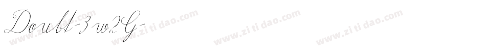 Doubt-3w2G字体转换