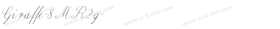 Giraffe-8MR2g字体转换