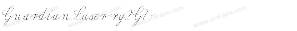 GuardianLaser-rg2G7字体转换
