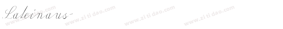 Lateinaus字体转换