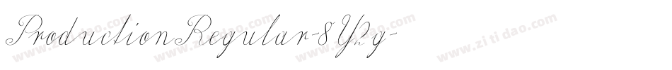 ProductionRegular-8Y2g字体转换