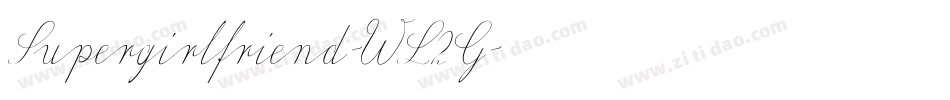 Supergirlfriend-WL2G字体转换