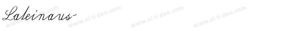 Lateinaus字体转换