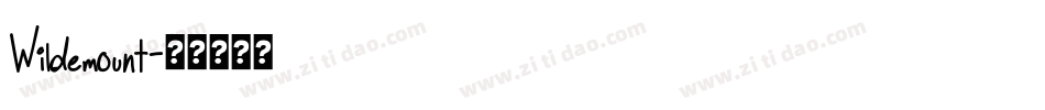 Wildemount字体转换