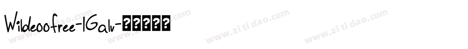 Wildeoofree-1Galv字体转换