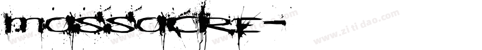Massacre字体转换