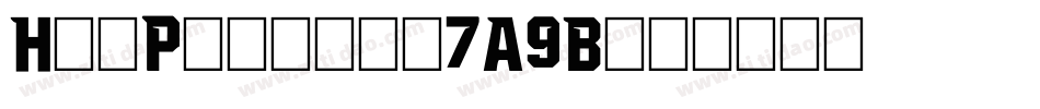 HvdPoster-7A9B字体转换