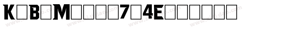 KrBeMine-7j4E字体转换