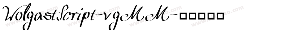 WolgastScript-vgMM字体转换
